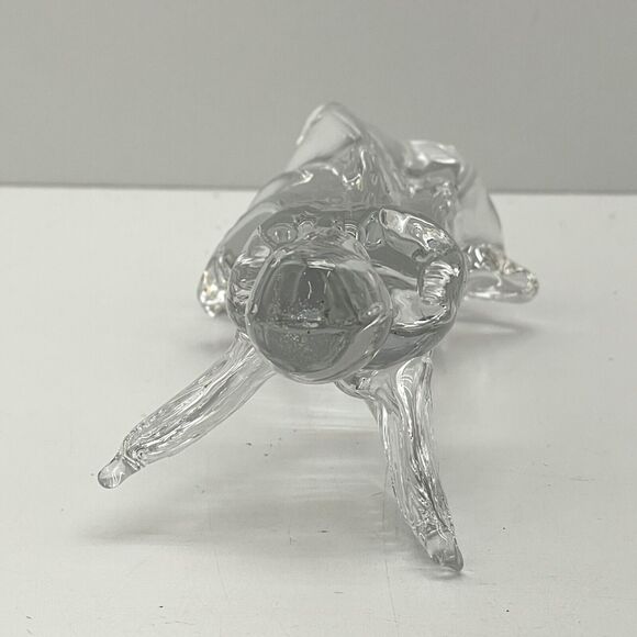 Christmas Nativity Clear Glass Angel Figurine Praying Hands Guardian 6.75 Tall - Picture 5 of 9